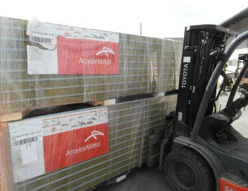 Arcelor rock wool stacks
