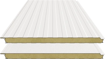 Rockwool sandwich wall panels with secret fixing joints