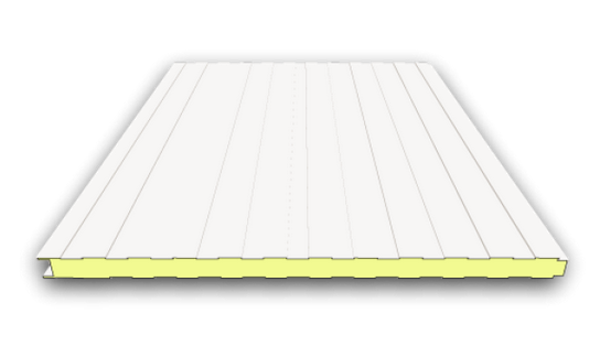 60mm Sandwichplatten Wand | RAL 9002 (Grauweiß)
