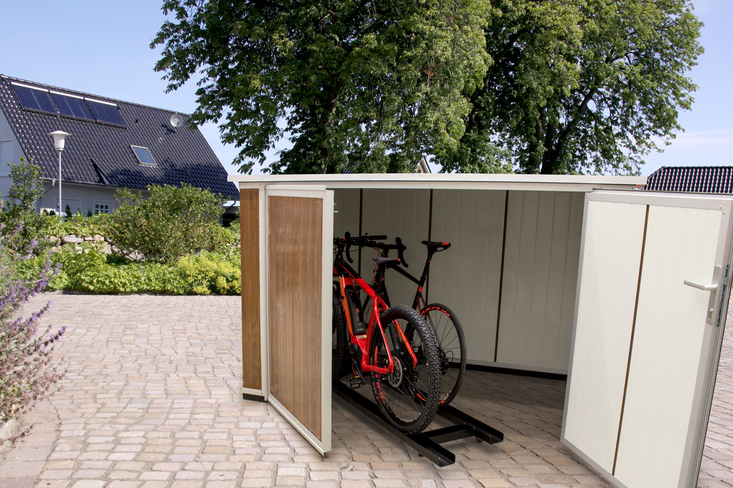Fahrradbox mit Leichtbauelementen panel sell GmbH