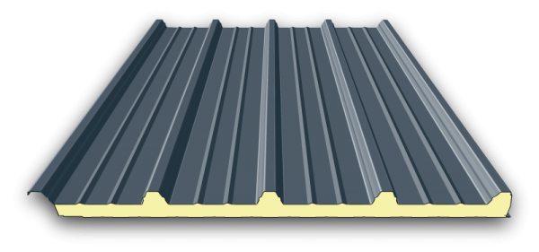 40mm Sandwichplatten Dach | RAL 7016 (Anthrazit)